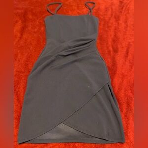 Short mini navy blue dress